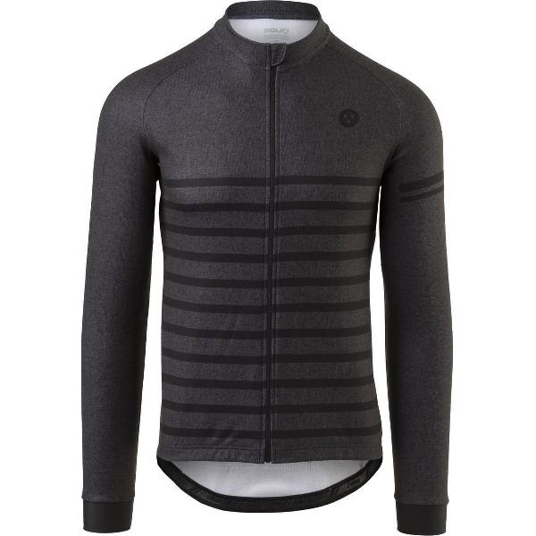 AGU Melange Fietsshirt Lange Mouwen Essential Heren - Grijs - XXL