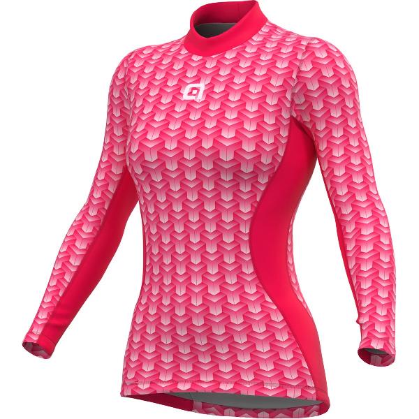 Ale Dames Base Layer Lange Mouwen Cubes - BlauwGrijs - S - Valt klein