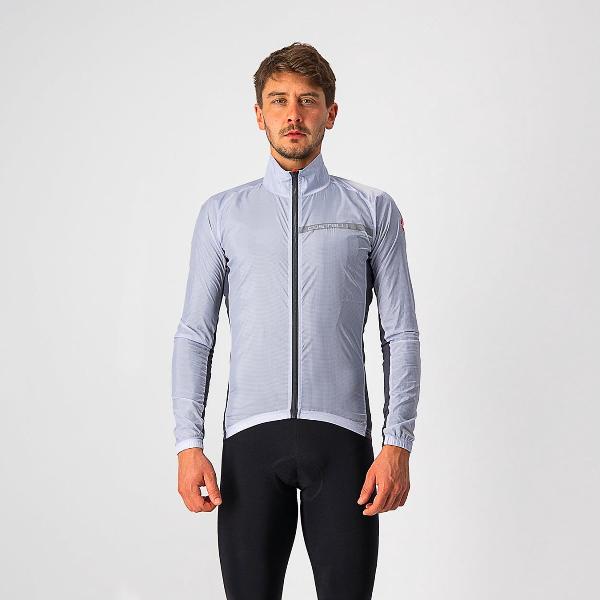 Castelli SQUADRA STRETCH fietsjas Silver Gray/Dark Gray - Mannen - maat XXL