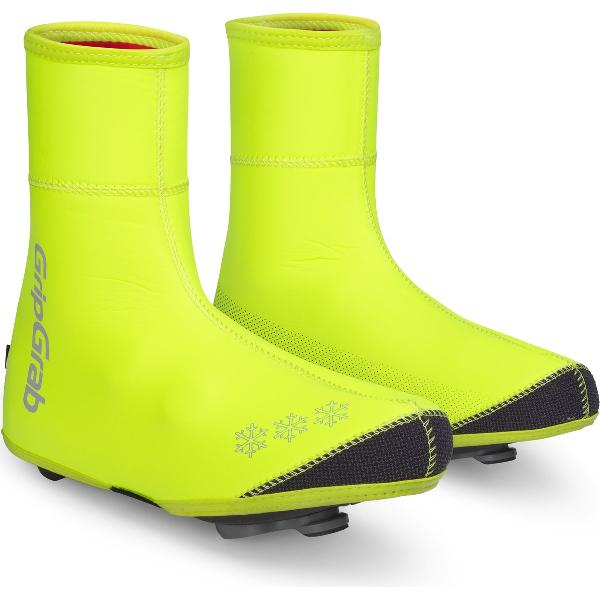 GripGrab - Arctic Hi-Vis Waterproof Strenge Winter Wielren Overschoenen - Geel Hi-Vis - Unisex - Maat XXXL