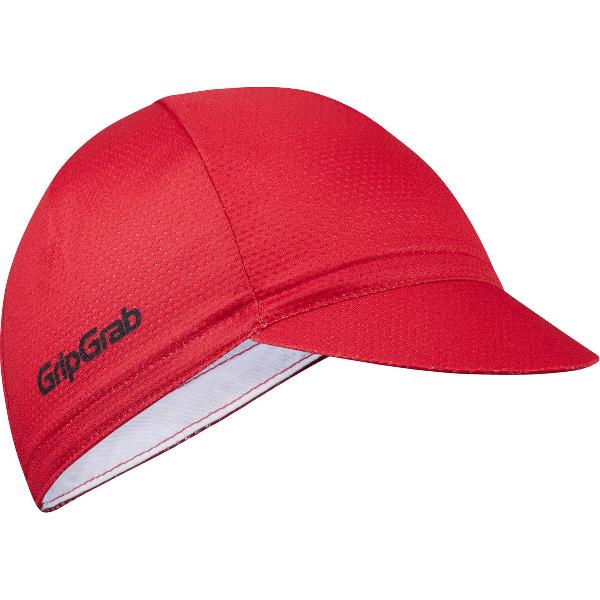 GripGrab - Lightweight Zomer Fietspet Mesh Cycling Cap Retro Fietsmuts - Rood - Unisex - Maat M/L