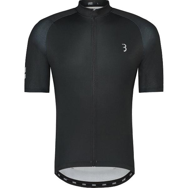 BBB Cycling ConvertFit ECO Fietsshirt Heren - Korte Mouwen - Duurzaam Wielershirt - Fietskleding Heren - Zwart - Maat XL - BBW-410