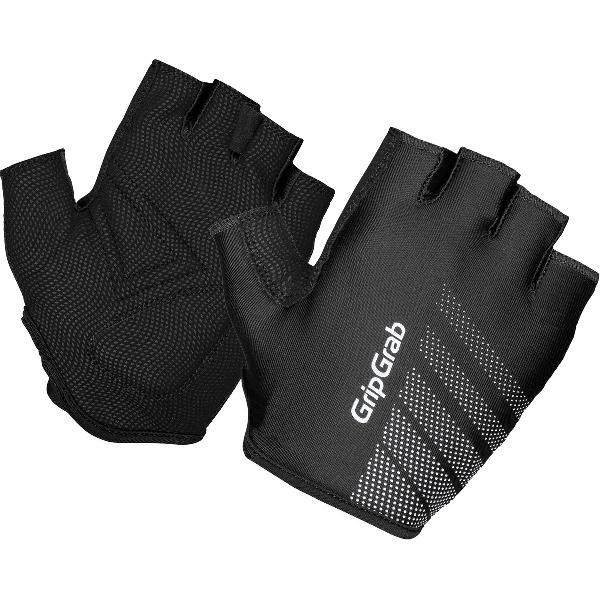 GripGrab - Ride Padded Korte Vinger Zomer Fietshandschoenen - Zwart - Unisex - Maat M