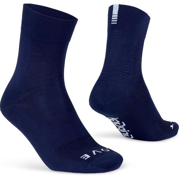 GripGrab - Lightweight SL Performance Zomer Fietssokken 1 Paar Wielersport Sokken - Navy Blauw - Unisex - Maat S (38-41)