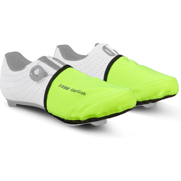 GripGrab - Windproof Hi-Vis Wielren Toe Covers Teenwarmers Overschoenen - Geel Hi-Vis - Unisex - Maat L/XL