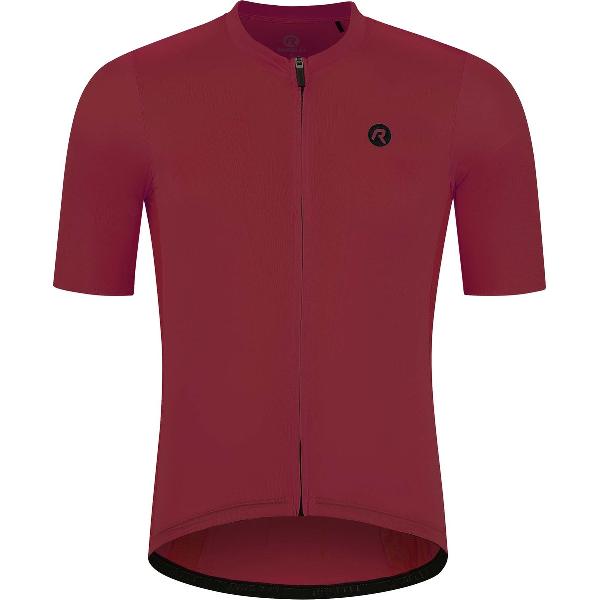 Rogelli Distance Fietsshirt - Korte Mouwen - Heren - Bordeaux - Maat 2XL