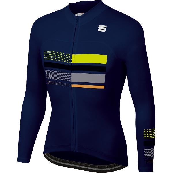 Sportful Fietsshirt lange mouwen Heren Blauw - WIRE THERMAL JERSEY BLUE - XL