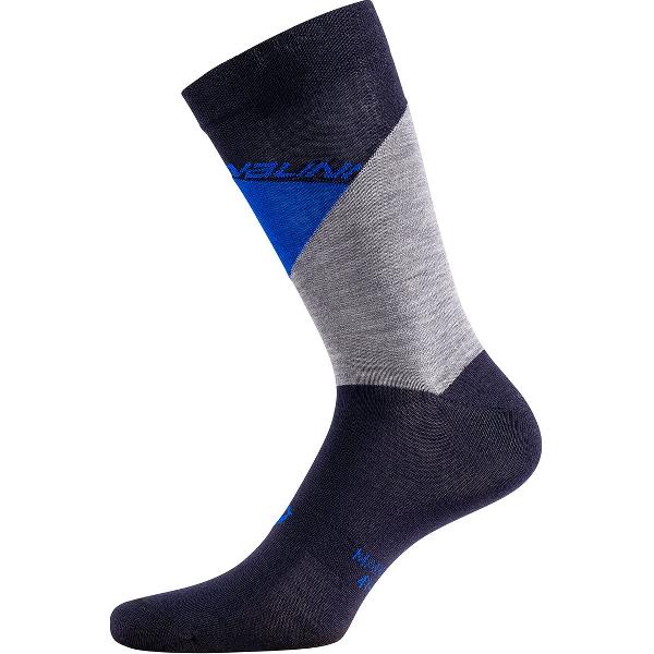 Nalini Fietssokken winter Unisex Zwart Blauw- B0W WOOL SOCKS BLACK BLUE - L/XL