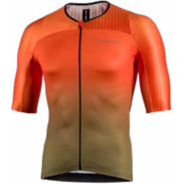 Nalini New Ergo Fit Korte Mouwen Fietsshirt Oranje S Man