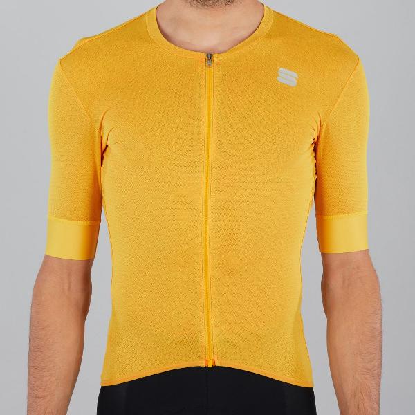 Sportful Fietsshirt korte mouwen Heren Geel - MONOCROM JERSEY YELLOW - M