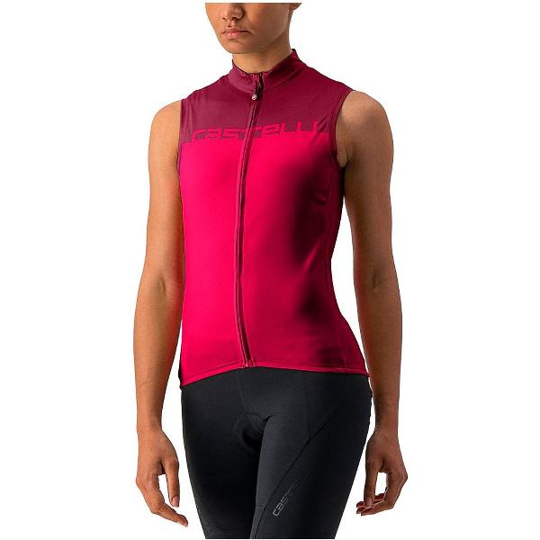 Castelli Velocissima Mouwloos Fietsshirt Rood S Vrouw