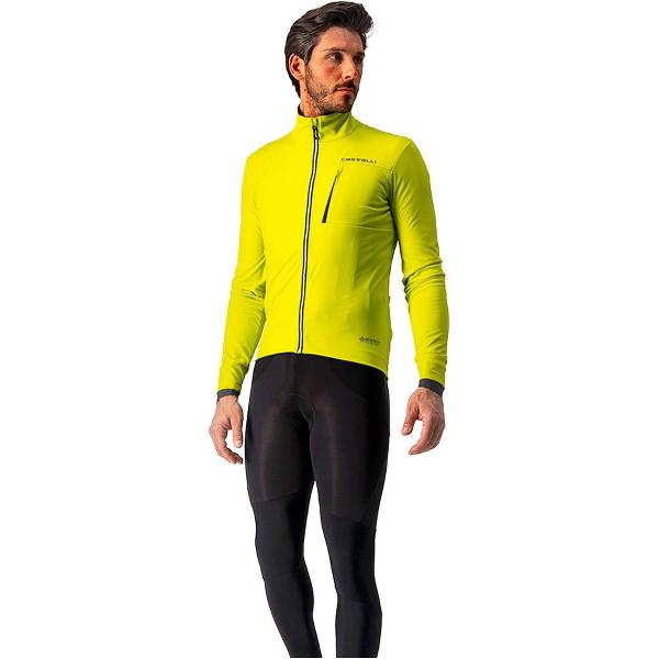 Castelli GO fietsjas Chartreuse/Dark Gray - Mannen - maat S