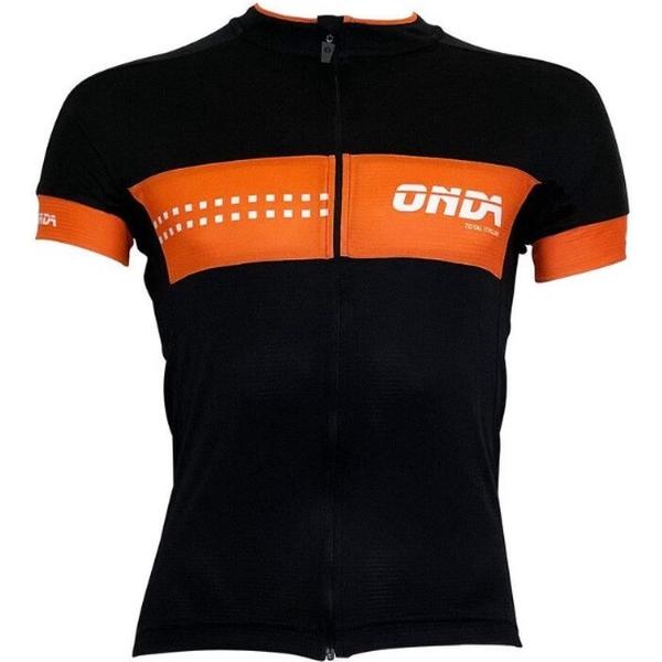 ONDA Fietsshirt korte mouw heren Zwart Oranje - Pro FAPV Minho - XL