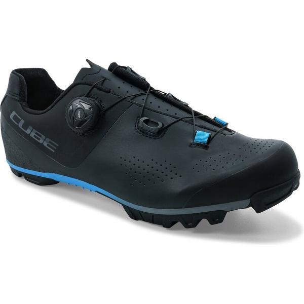 CUBE Fietsschoenen MTB Peak Pro - Sportschoenen - Raceschoenen - Zwart/Blauw - Maat 44