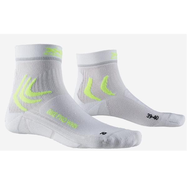 X-Socks Bike Pro Dames Fietssokken Charcoal Grijs Phyton Geel