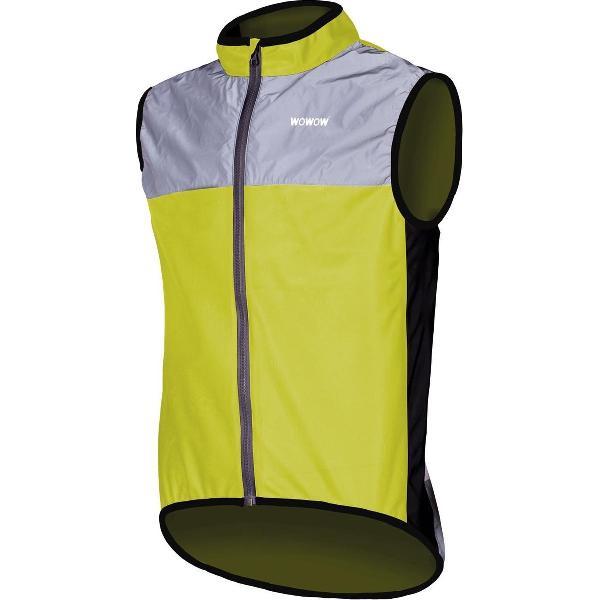 Wowow Fietsjas zonder mouwen XS - Dark Jacket 1.1 Yellow