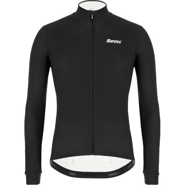 Santini Fietsshirt Lange mouwen Zwart Heren - Colore Winter L/S Jersey Black - 6XL