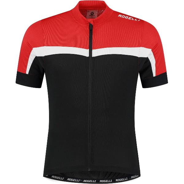 Rogelli Course Fietsshirt Heren Zwart/Rood/Wit - Maat 4XL