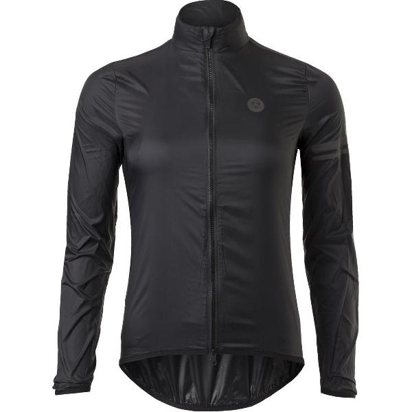 AGU Wind Fietsjack II Essential Dames - Zwart - M - Winddicht - Two-way Rits