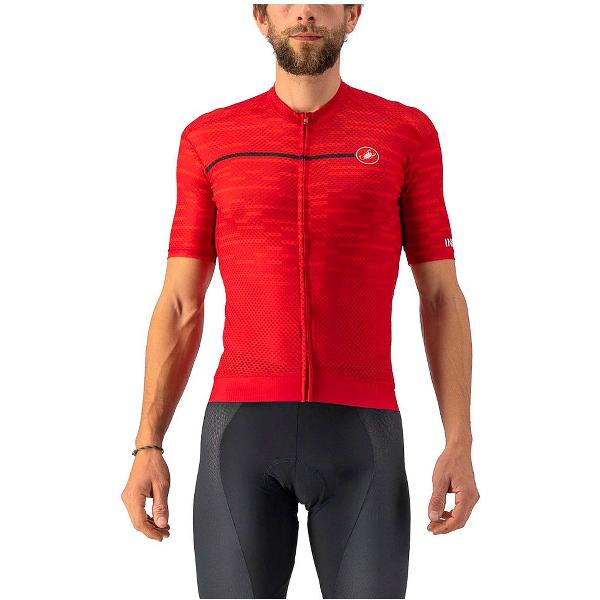 Castelli Insider Korte Mouwen Fietsshirt Rood L Man