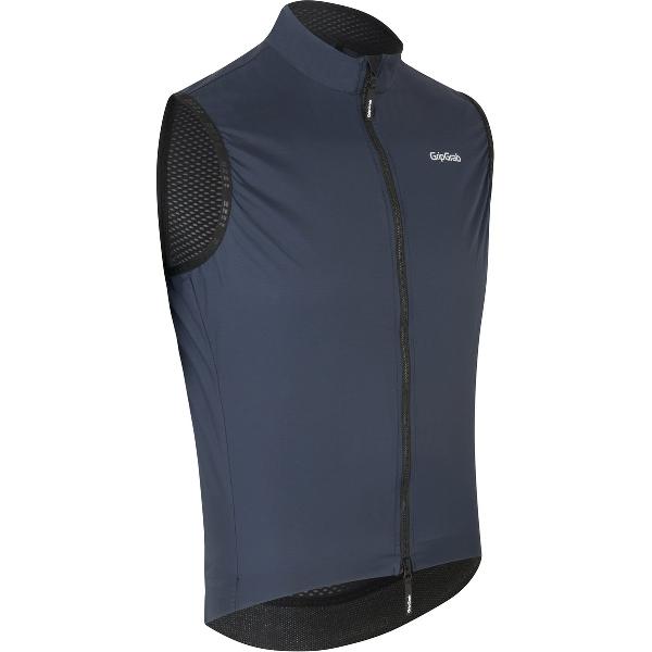 GripGrab - WindBuster Vest Lichte Winddichte Fiets Gilet Thermo Wielrennen Windvest Mouwloos - Navy Blauw - Heren - Maat M