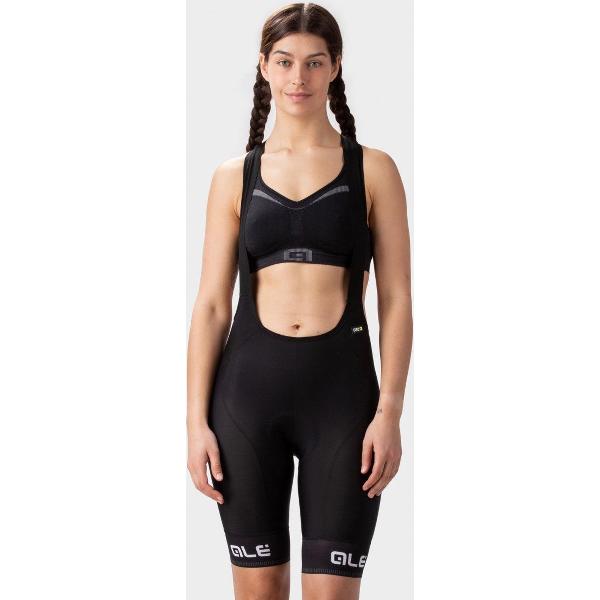 ALE DONNA BIBSHORT PRR SELLA PLUS - Zwart - M