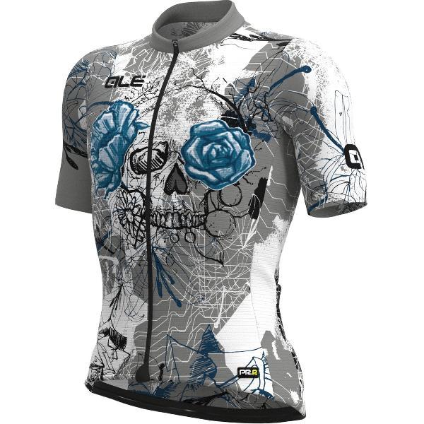 Ale Fietsshirt Korte Mouwen Graphics PRR Skull - Grijs - L - Valt klein