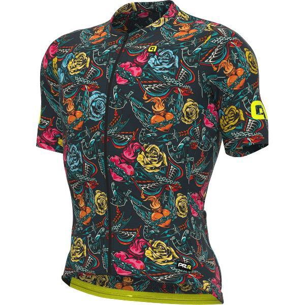 Ale Fietsshirt Korte Mouwen PRR Tattoo - Grijs - L - Valt klein