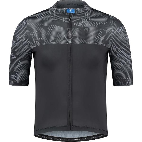 Rogelli Camo Fietsshirt - Korte Mouwen - Heren - Zwart, Grijs - Maat 3XL