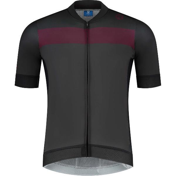 Rogelli Prime Fietsshirt - Korte Mouwen - Heren - Grijs, Bordeaux - Maat L