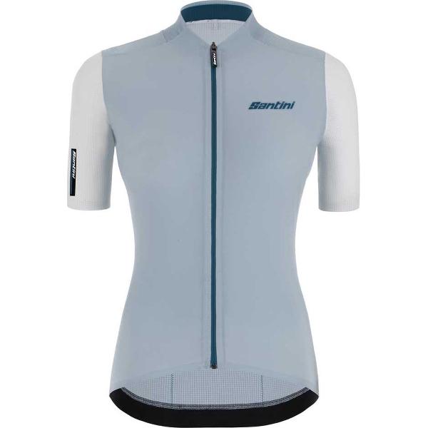 Santini Fietsshirt Korte mouwen Blauw Dames - Redux Stamina S/S Jersey For Women Silver Bullet - M