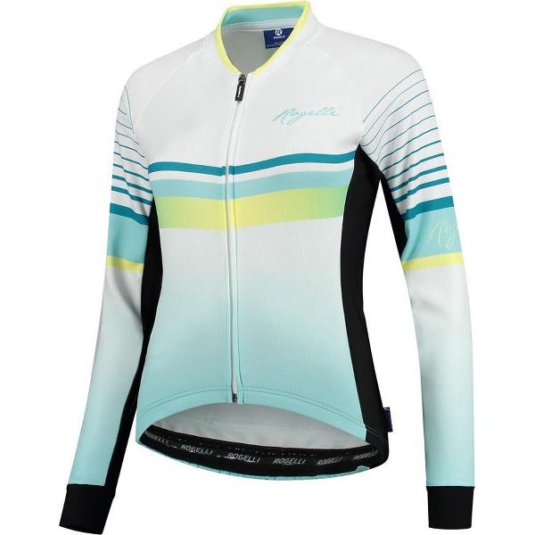 Rogelli Ds Wielershirt LM Impress Turquoise/Geel S