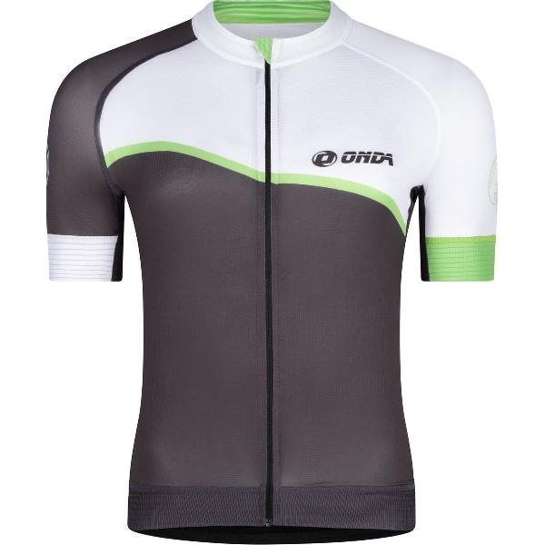 ONDA Fietsshirt korte mouw heren Grijs Groen Wit - Algarve 4 - L