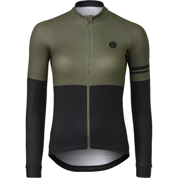 AGU Duo Fietsshirt Lange Mouwen Essential Dames - Army Green - XS