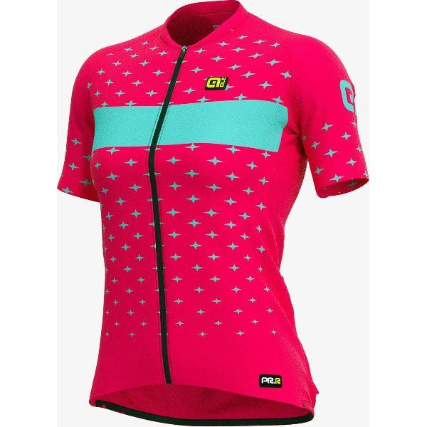 Ale Dames Fietsshirt Korte Mouwen Graphics PRR Stars - Strawberry - XXL - Valt klein