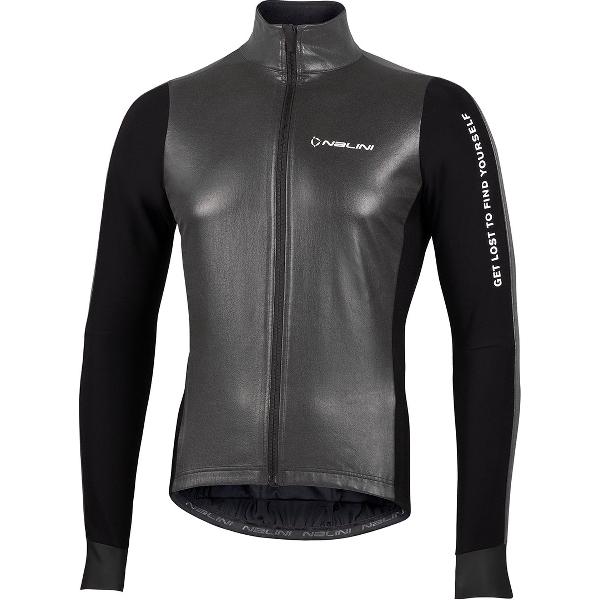 Nalini - Heren - Fietsjack winter - Winddicht Warm Wielrenjack - Reflecterend - Zwart - WARM REFLEX JKT - M