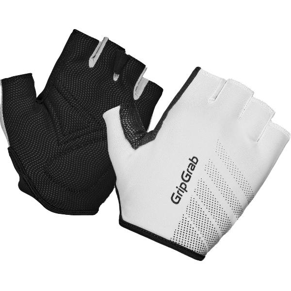 GripGrab - Ride Padded Korte Vinger Zomer Fietshandschoenen - Wit - Unisex - Maat XL