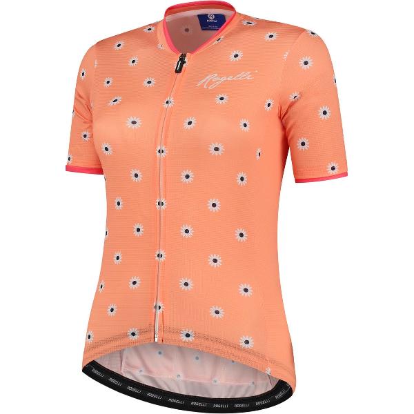 Rogelli Daisy Fietsshirt - Korte Mouwen - Dames - Coral - Maat 2XL