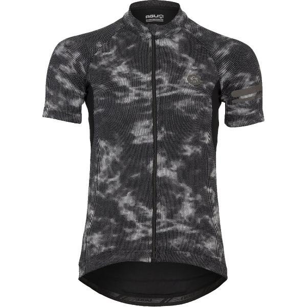 AGU Reflective Fietsshirt Essential Dames - Zwart - XL - Reflecterende print