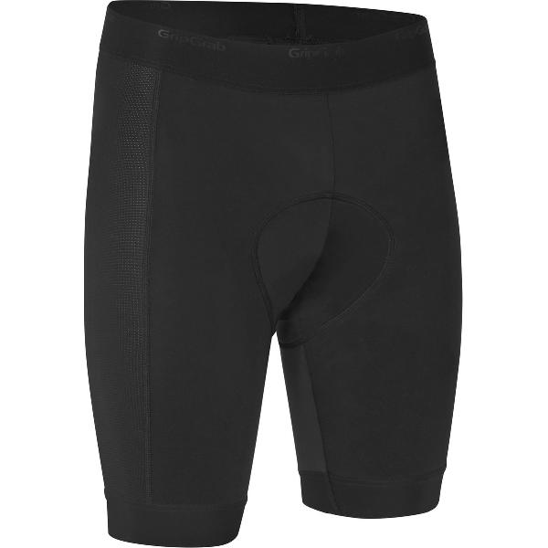 GripGrab - VentiLite Fiets Binnenbroek met Zeem Spinning Fietsshort Korte Mesh Fietsonderbroek - Zwart - Heren - Maat M