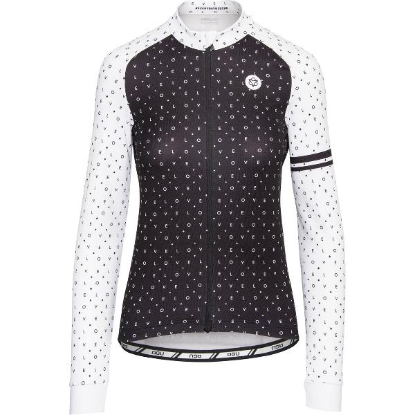 AGU Velo Love Fietsshirt Lange Mouwen Essential Dames - Zwart - M