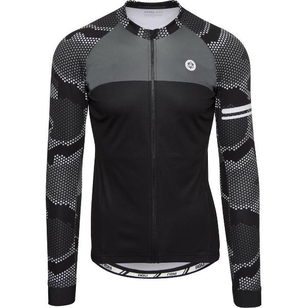 AGU Hexa Camo Fietsshirt Lange Mouwen Trend Heren - Zwart - M