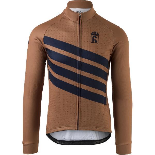 AGU Classic Fietsshirt Lange Mouwen SIX6 Heren - Bruin - XXXL