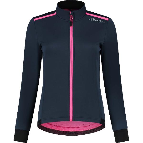 Rogelli Pesara Fietsjack Winter - Dames Fietskleding - Blauw, Roze - Maat S