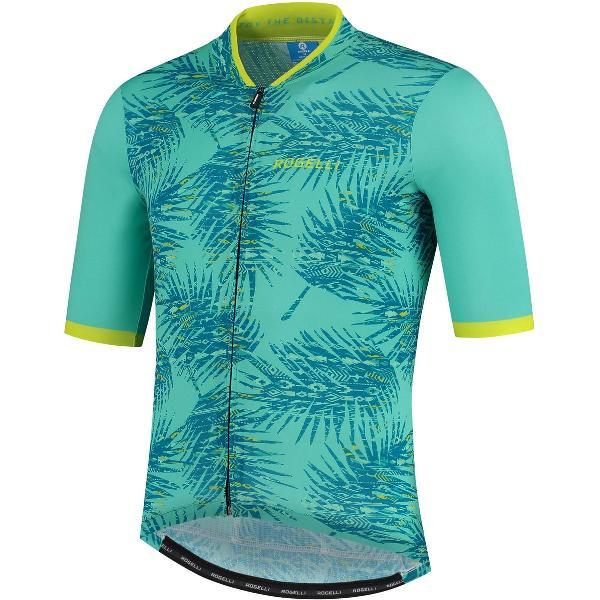 Rogelli Nature Fietsshirt - Korte Mouwen - Heren - Groen, Lime - Maat 2XL