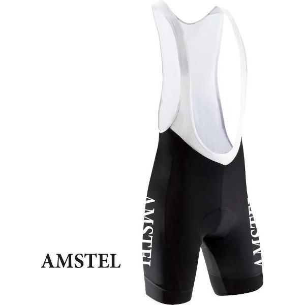 Retro Wielerbroek Amstel Bier - REDTED -Zwart - XL