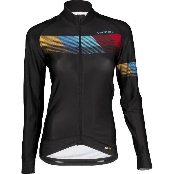 Vermarc Chroma Pr.r Dames Fietsshirt Met Lange Mouwen Zwart