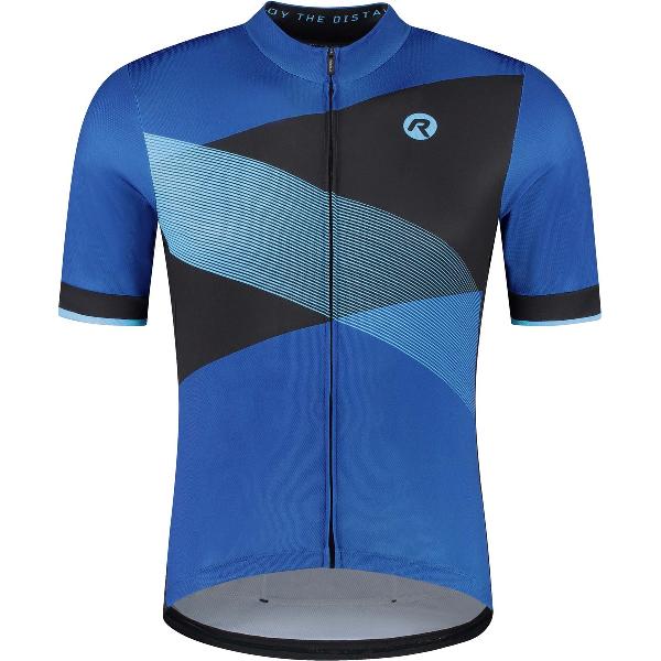 Rogelli Groove Fietsshirt - Korte Mouwen - Heren - Blauw - Maat L