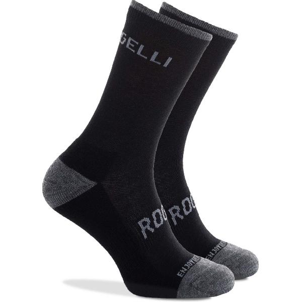 Rogelli Merino Wool Fietssokken - Unisex - Zwart - Maat 44/47