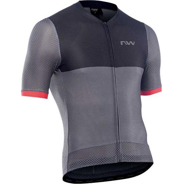 NORTHWAVE Storm Air Jersey Met Korte Mouwen Heren - Dark Grey / Red - S